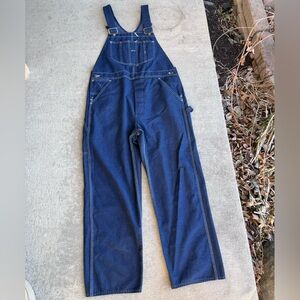 Vintage 70s sears denim overalls straight leg jean retro rare